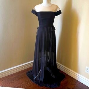 Pnina Tornai for Azazie Featherlight Mesh Gown